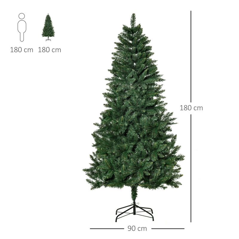 Künstlicher Weihnachtsbaum, Kiefer, 180 cm, Metallständer