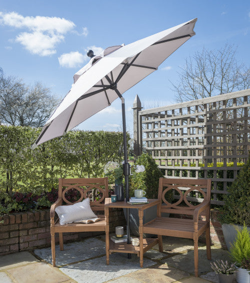 Elizabeth - 2.2m Mouse Grey Parasol