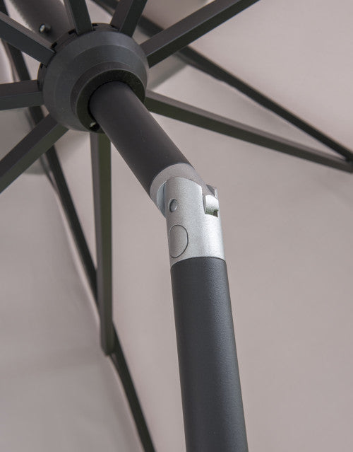 Elizabeth - 3m Mouse Grey Parasol