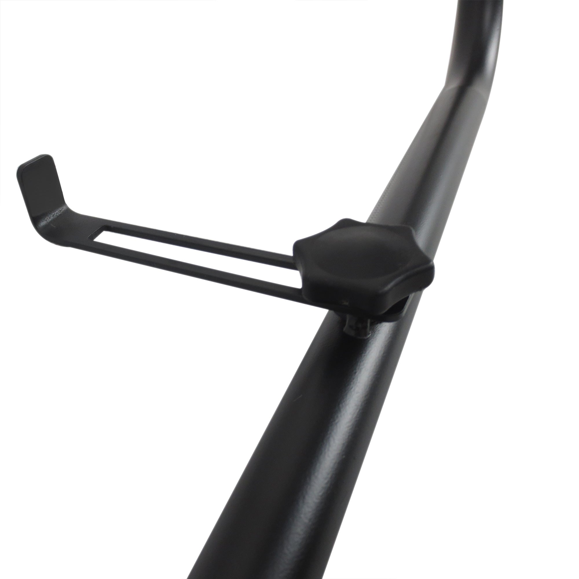 Balcony Hanging Table, Height-Adjustable Square 60x56.5x45cm, Black Metal