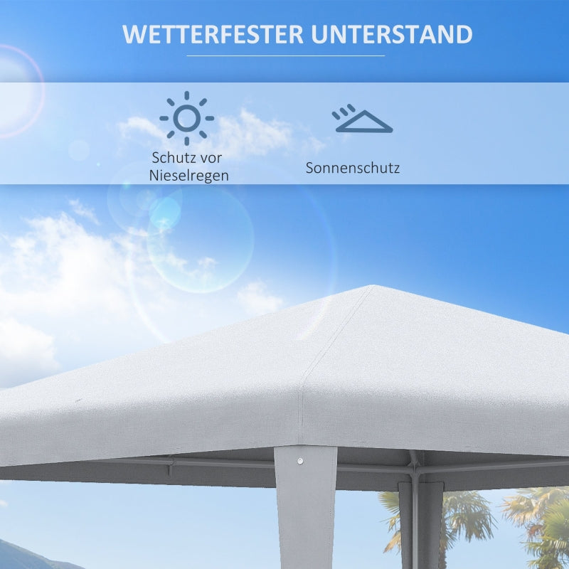 Pavilion, 2.7x2.7m Rectangular Water-Repellent, White