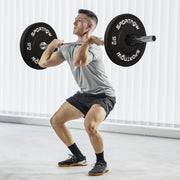 Dumbbell Weights, 2 x 10 kg, for 5 cm Barbell, Black