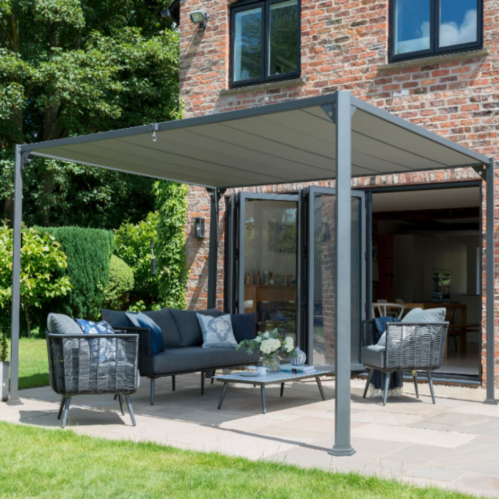 Pandora - 3x3m Pergola (Grey)