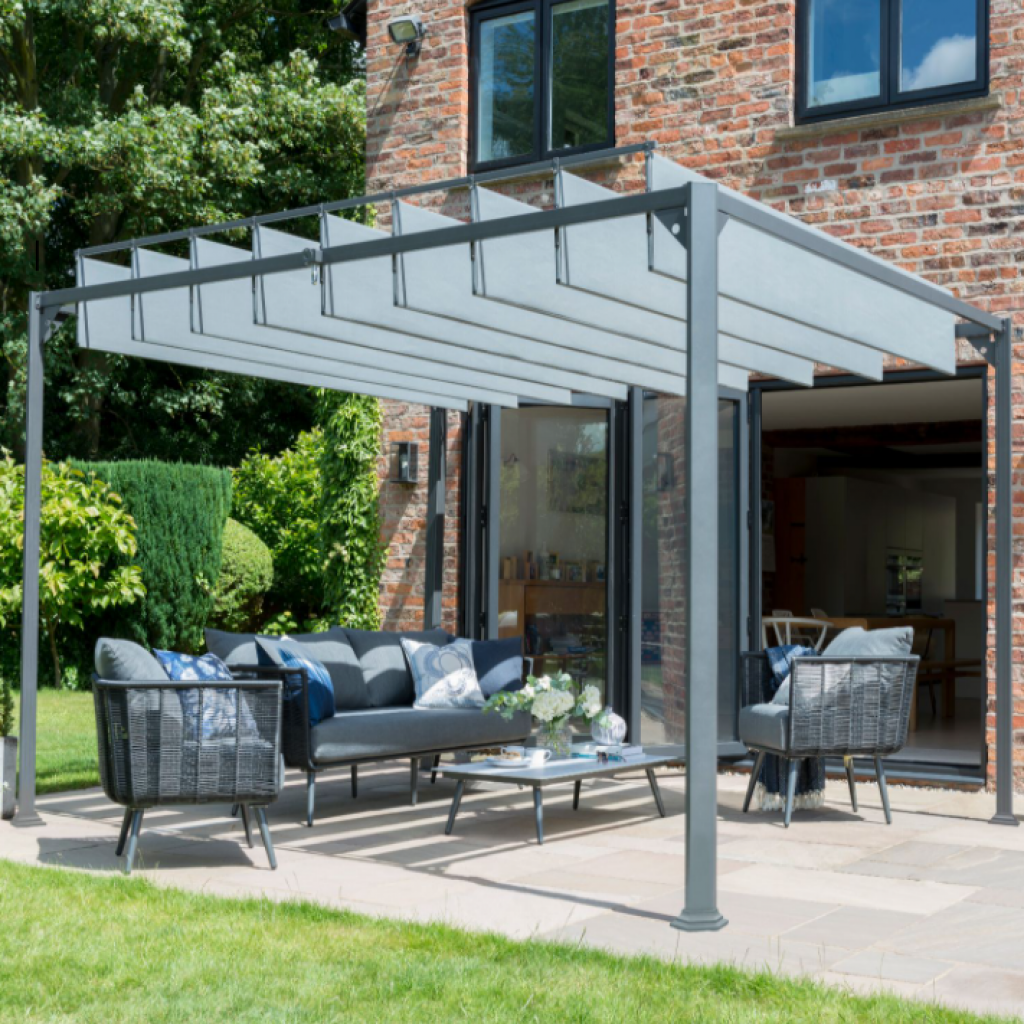 Pandora - 3x3m Pergola (Grey)