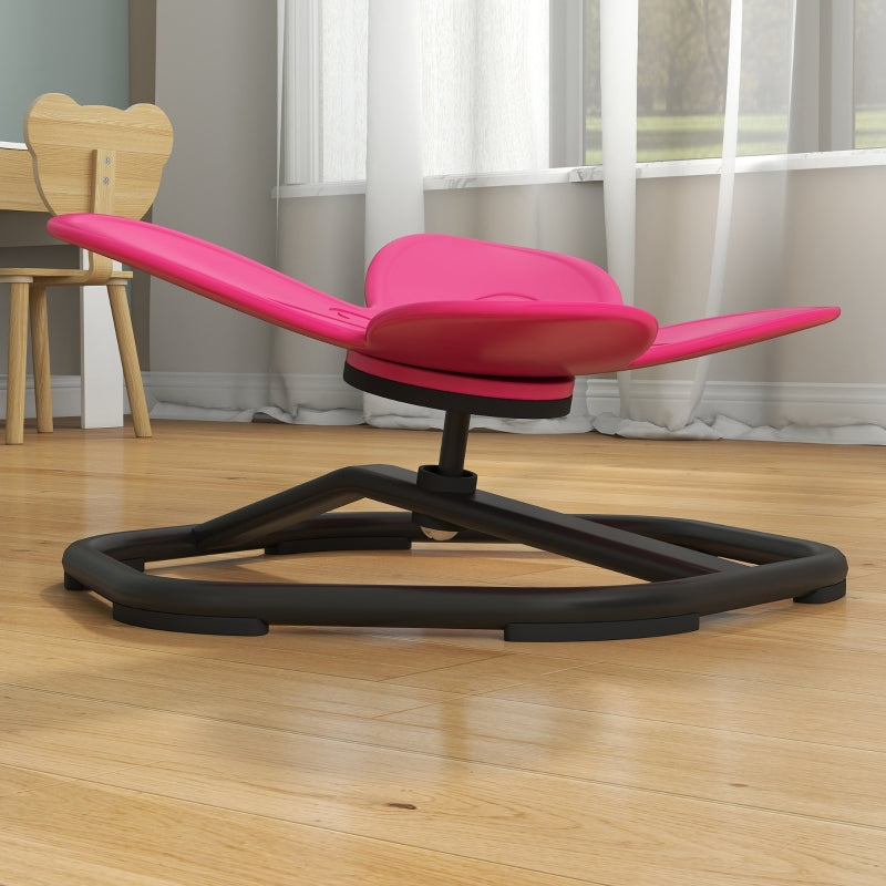 Sensory Swivel Chair for Children Butterfly Shape Balance Coordination Pink