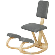 Ergonomischer Kniestuhl, Gesundheitsstuhl für das Home Office, Grau