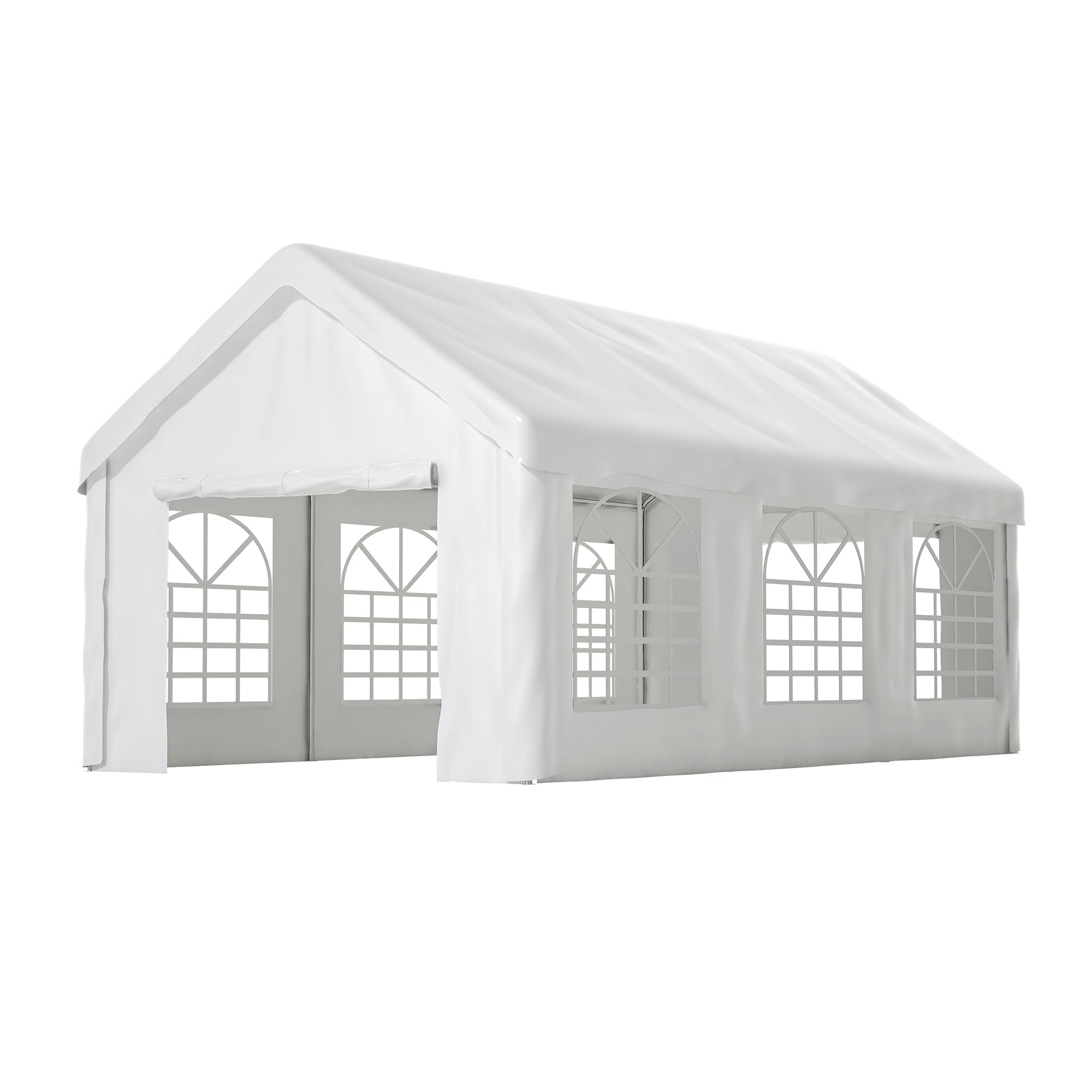 Vehicle Tent Garage 3x6m Double Roller Doors Weatherproof