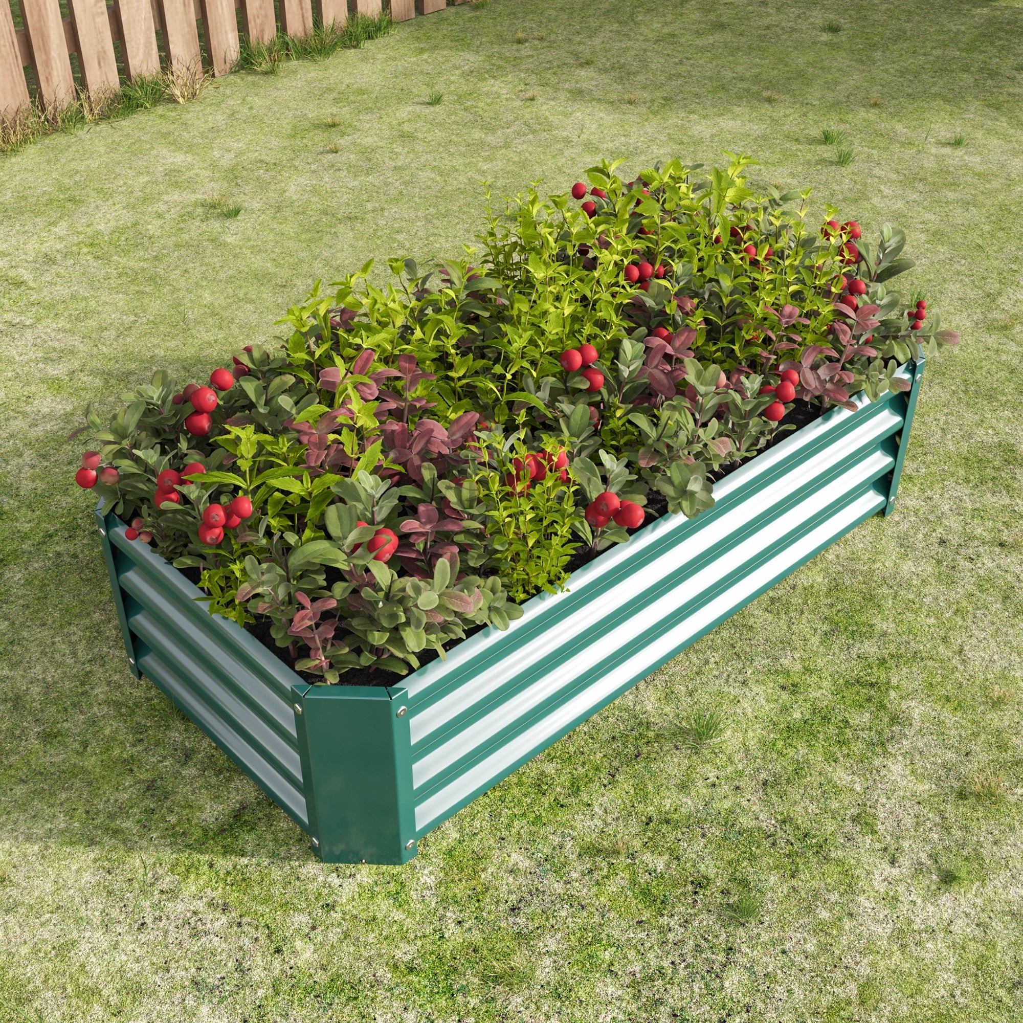 Raised Bed, Robust Metal Plant, Anthracite Steel