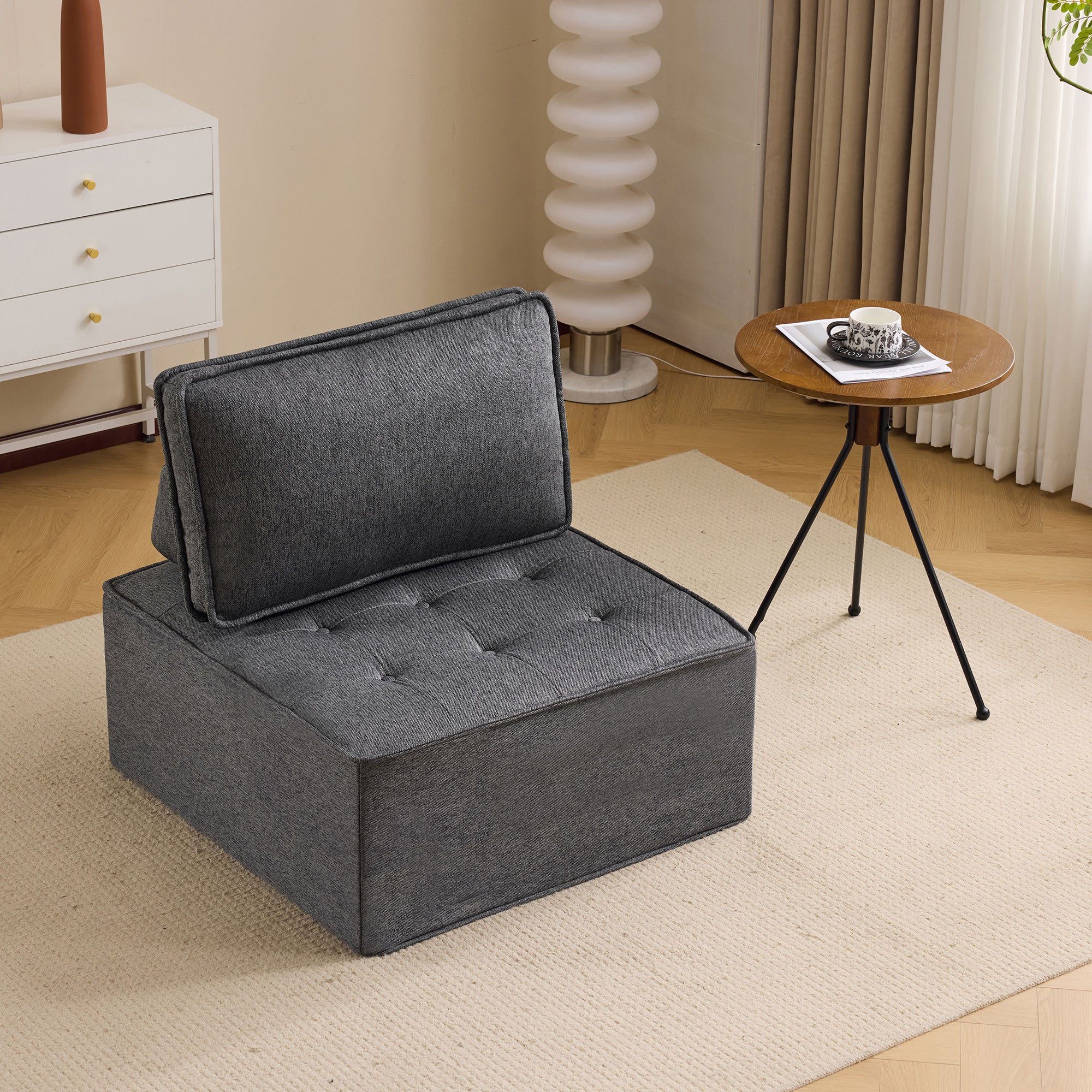 Einzelsessel: Kompakter Sessel für Wohnzimmer, Stoff