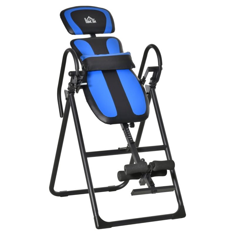 Foldable Gravity Inversion Table, Back Therapy Fitness Bench, Soft Ankle Cushions, for Home