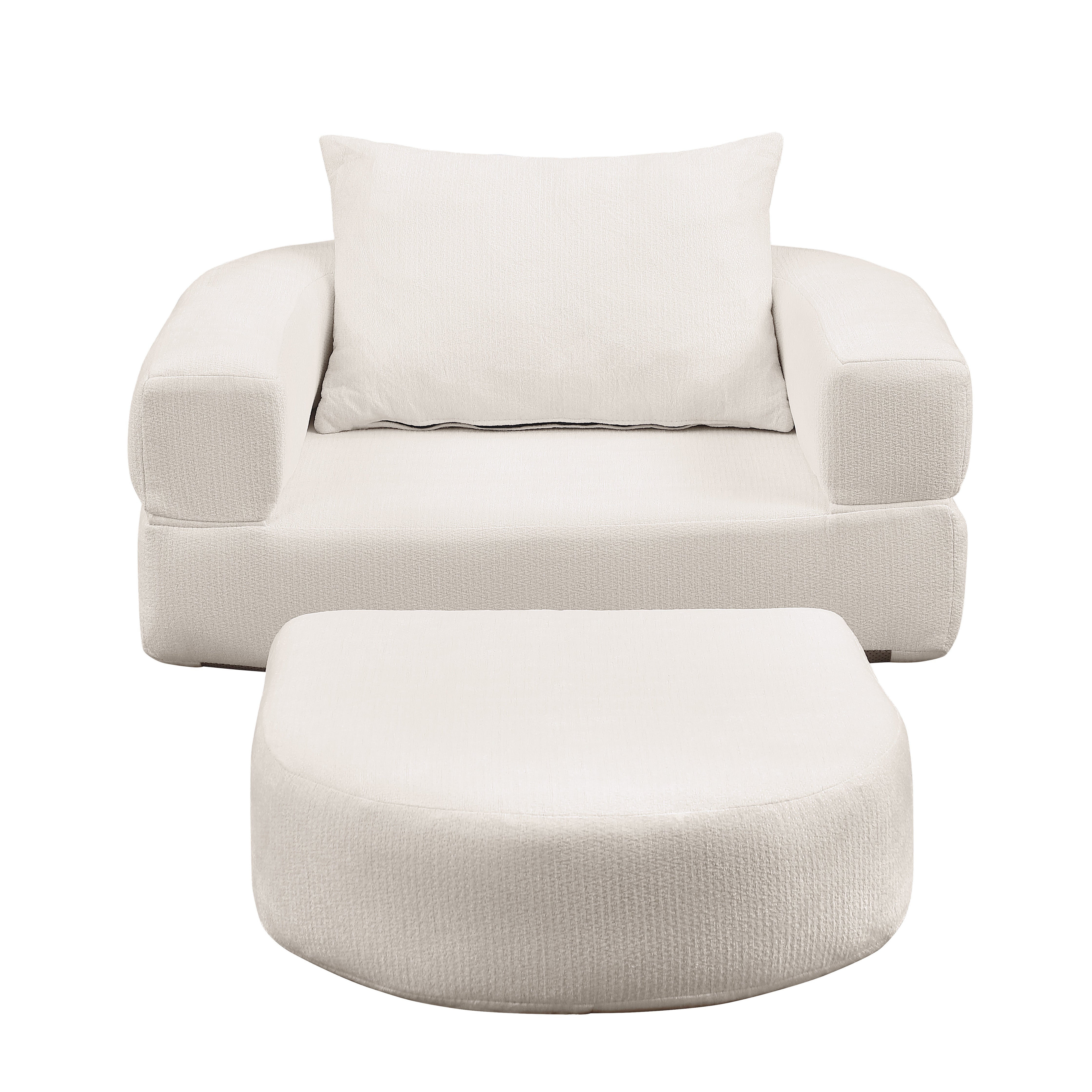 Komprimiertes klappbares Schlafsofa, umwandelbarer Schlafsessel/Futon, Moderner Stoff
