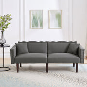 Sofa Bed, 2-in-1 Multifunctional Two-Seater, Adjustable Backrests, Cotton Linen Fabric