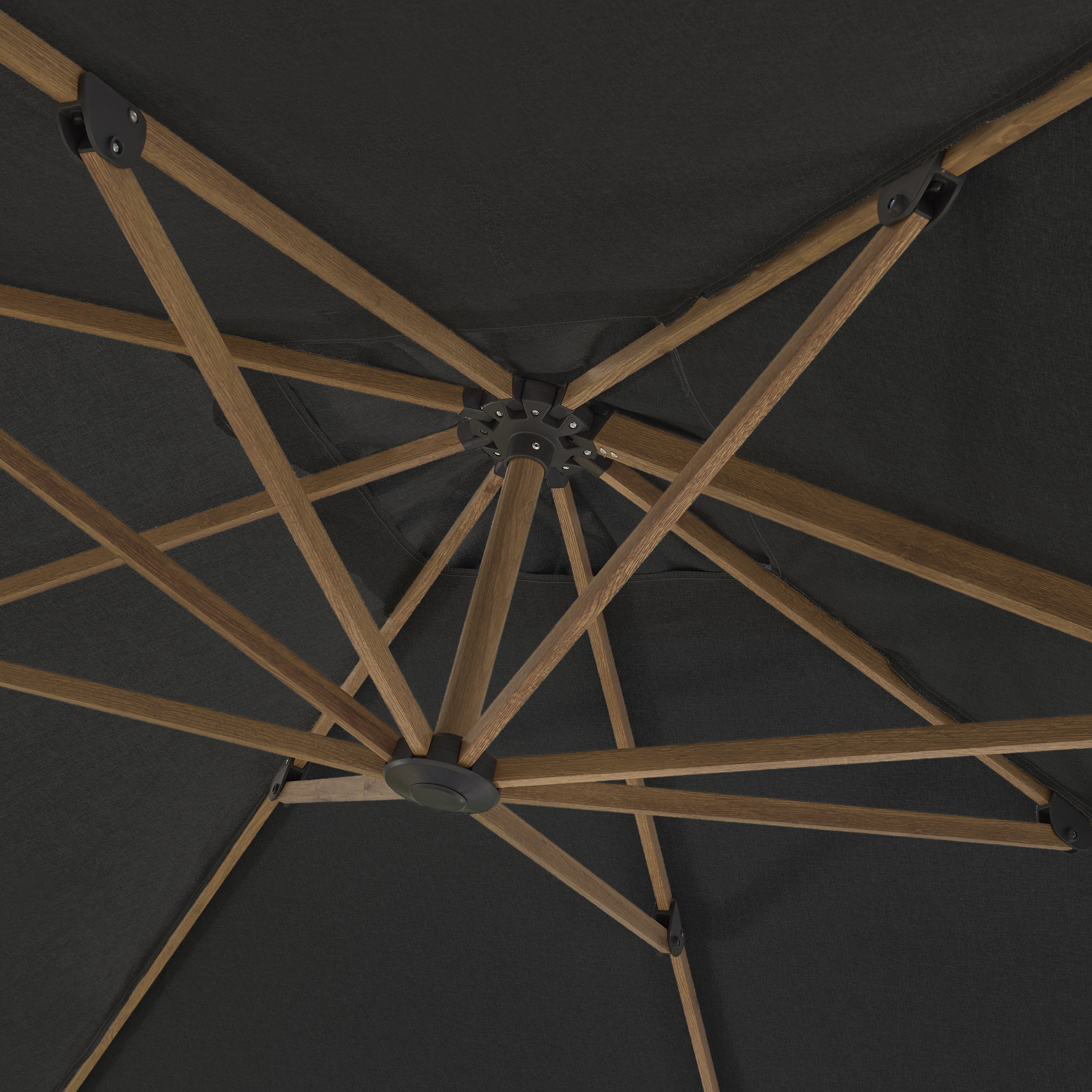 Royce - Ambassador with Wood Look Frame & Novasun™ Smoke Grey Canopy & Cover
