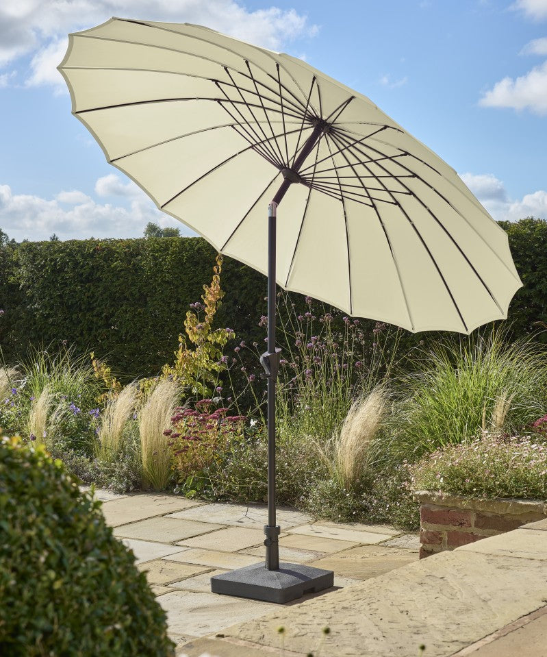 Royce - Geisha 2.7m Parasol with Night Cover (Taupe)