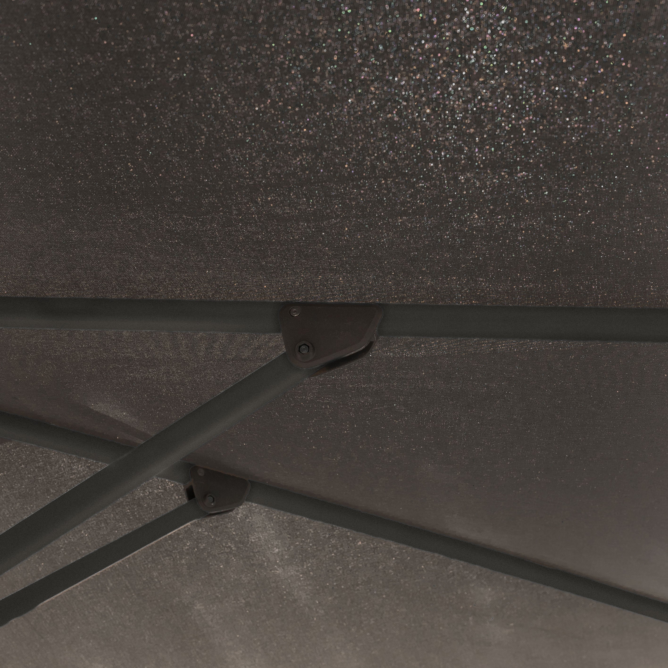 Royce - Premium 2.5m Square LED Parasol with Novasun™ Carbon Canopy & Cover - Anthracite Frame