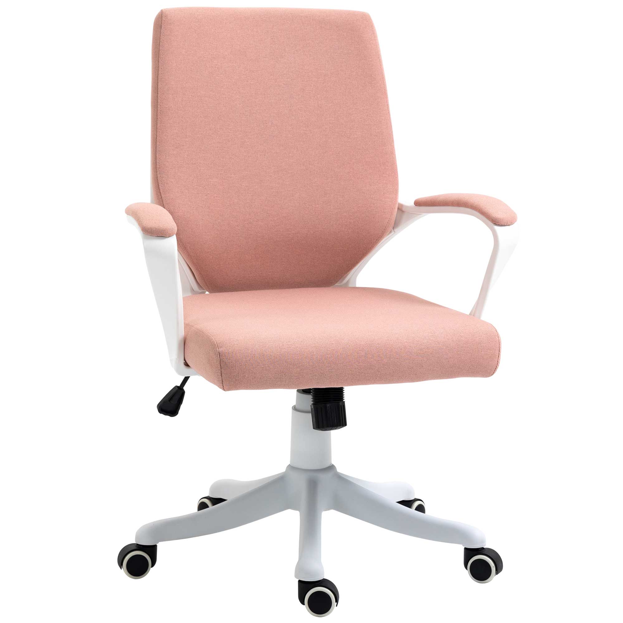 Ergonomic Office Chair, Lumbar Support, Adjustable, Rocking Function - Pink
