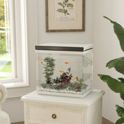 Aquarium 26 Liter, Filter, LED-Beleuchtung, Wasserpumpe, Klarglas