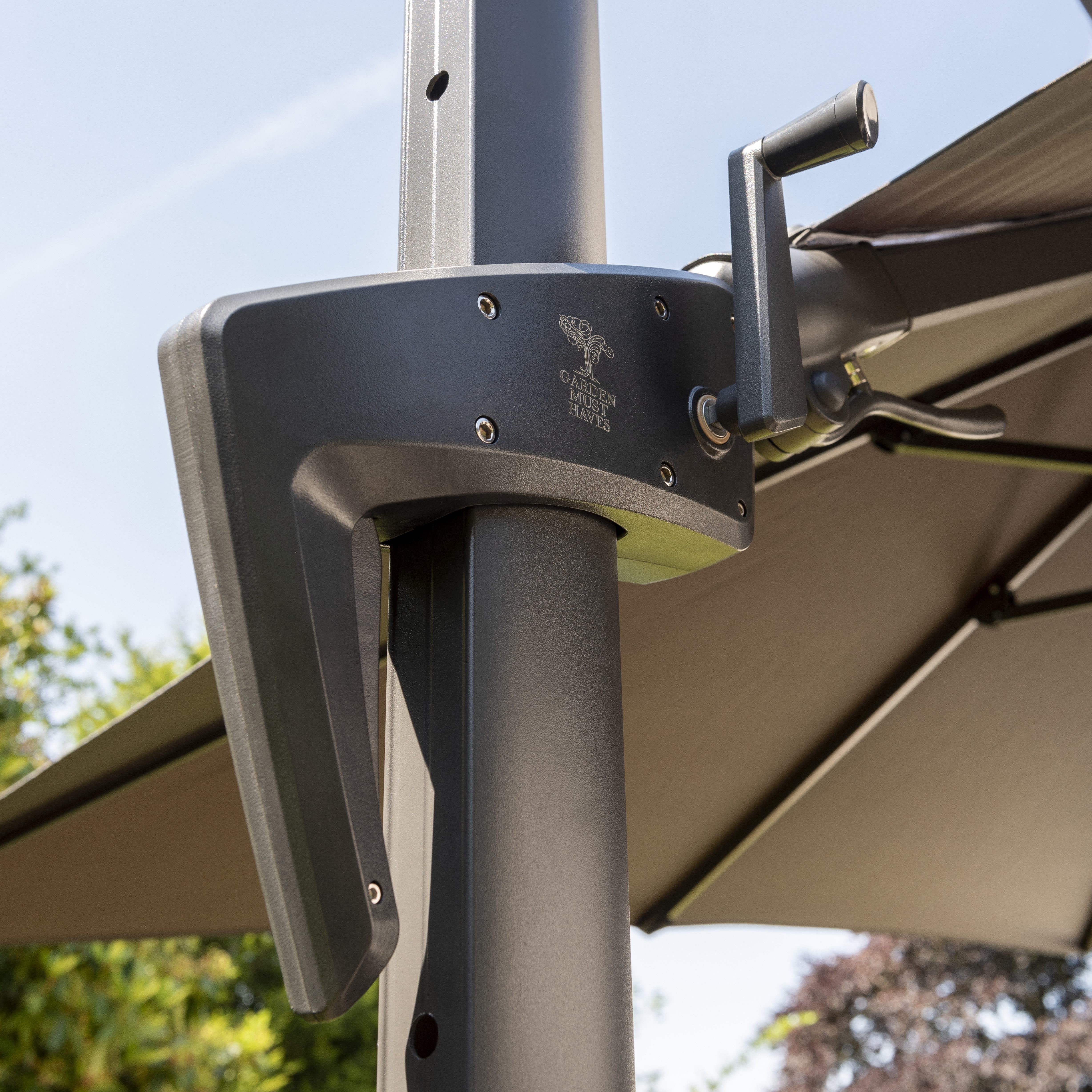 Royce - Executive Standard Cantilever Parasol with Night Cover (Taupe)
