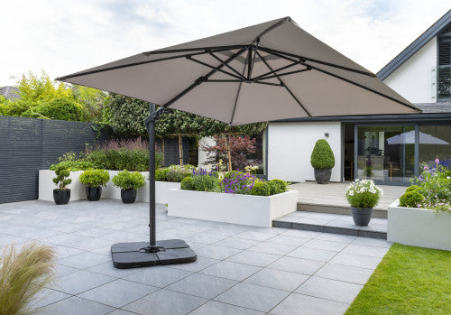 Royce - Executive Standard Cantilever Parasol with Night Cover (Taupe)