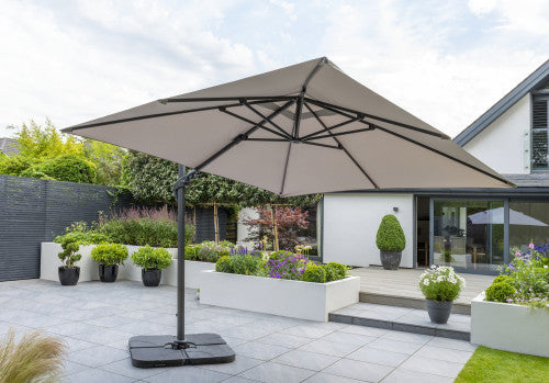 Royce - Executive Standard Cantilever Parasol with Night Cover (Taupe)