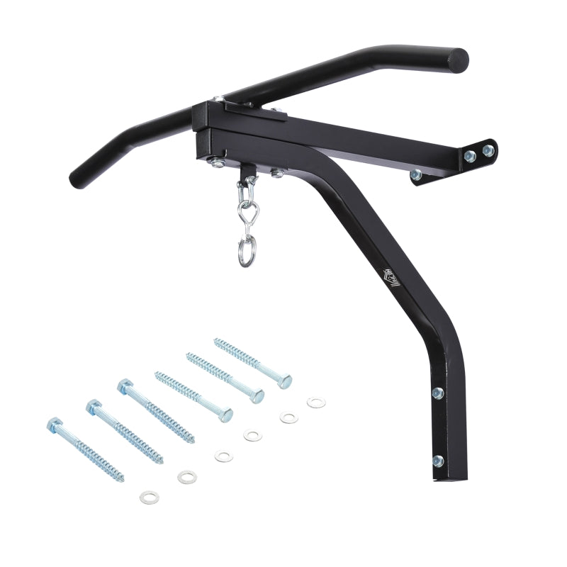 Punching Bag Wall Mount Bracket with High Load Capacity, Black Steel