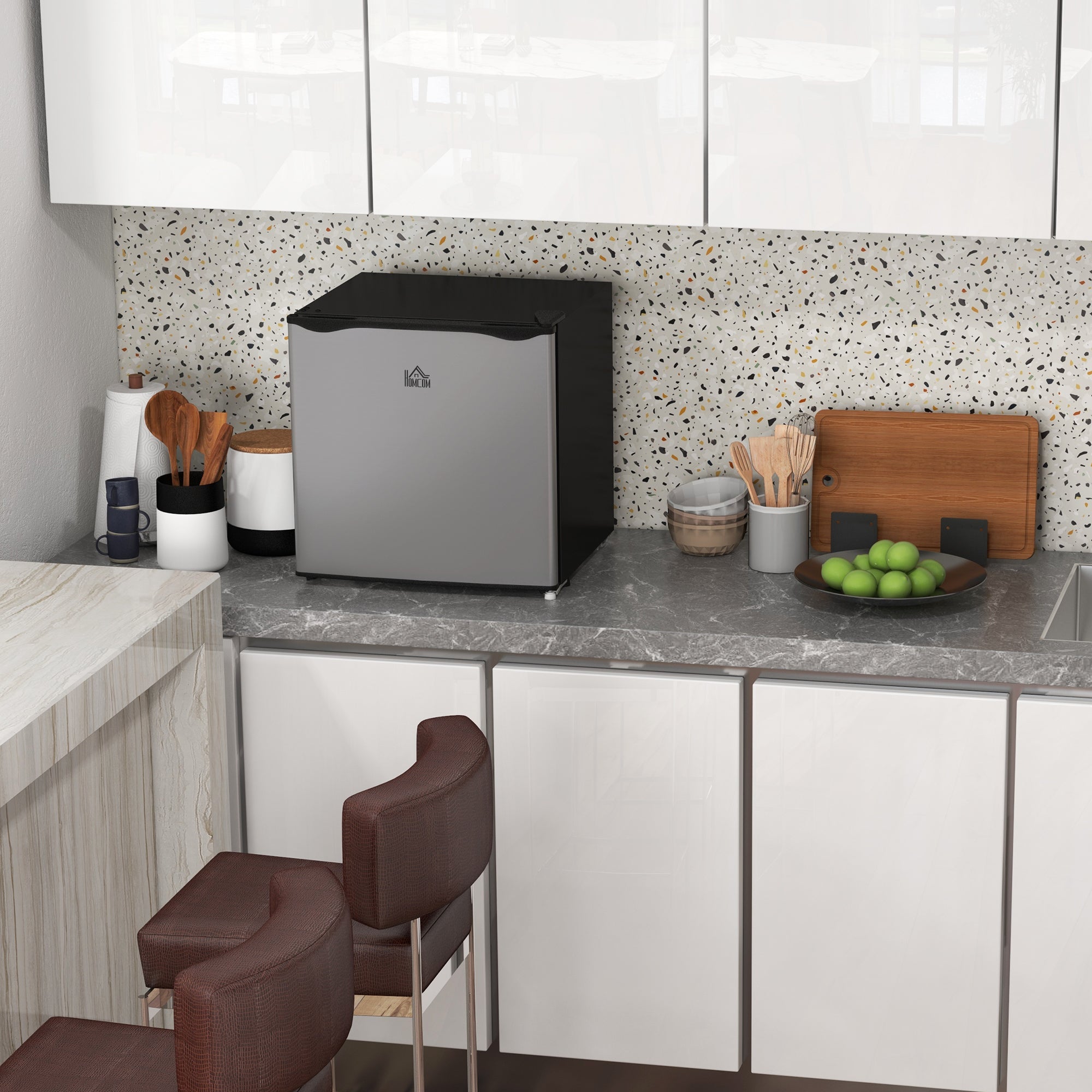 Mini Freezer 35L Electric Freestanding 5-Stage Control, Silver