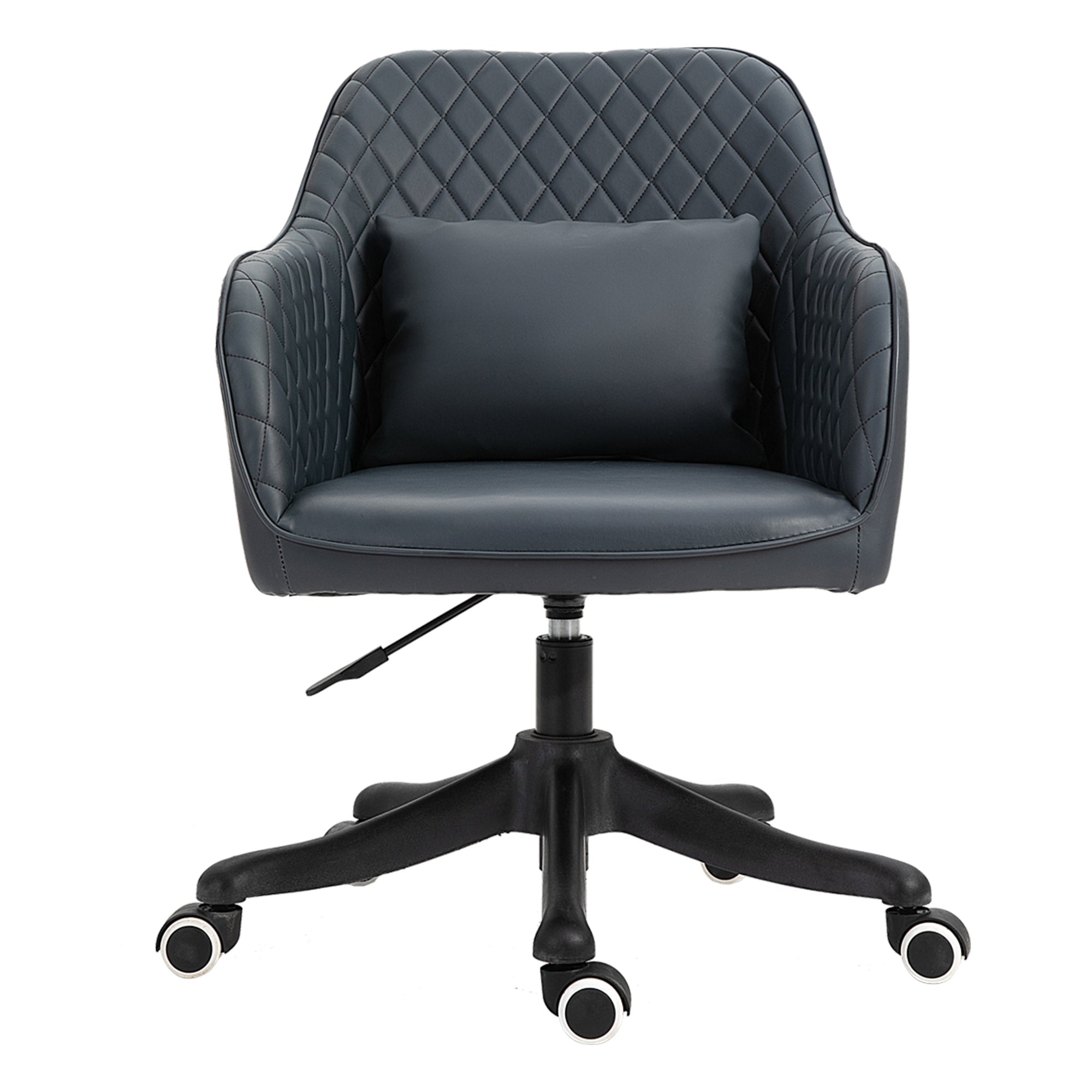 Vinsetto Swivel Massage Office Chair with Armrests, Lumbar Cushion, Green
