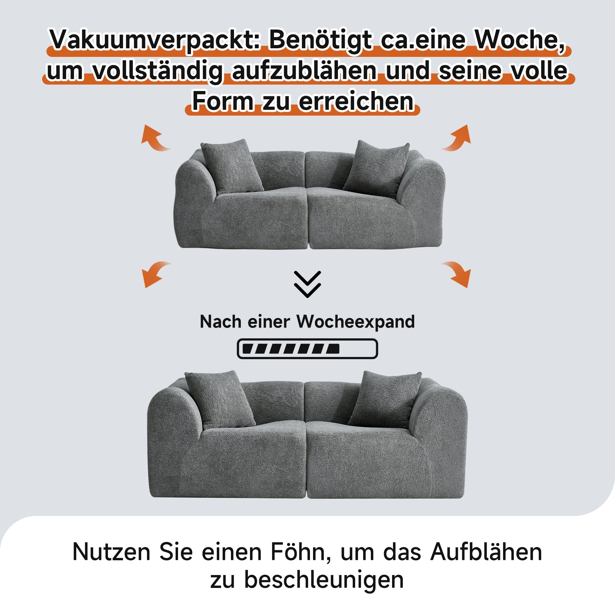 Modern Loveseat 2-Seater Space-Saving with Cushions - Velvet