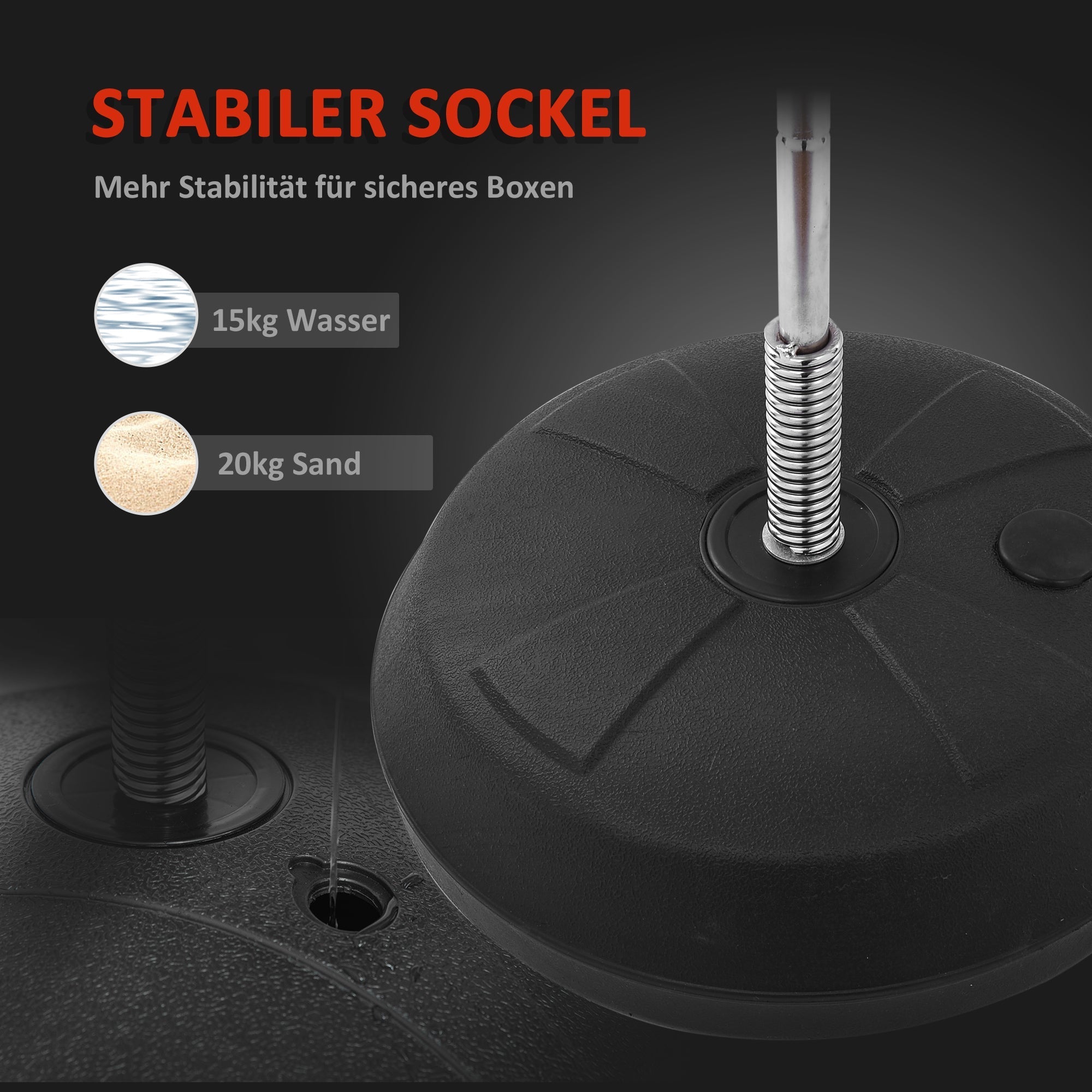 Punching Ball Set, Adjustable Stand, Gloves, Pump