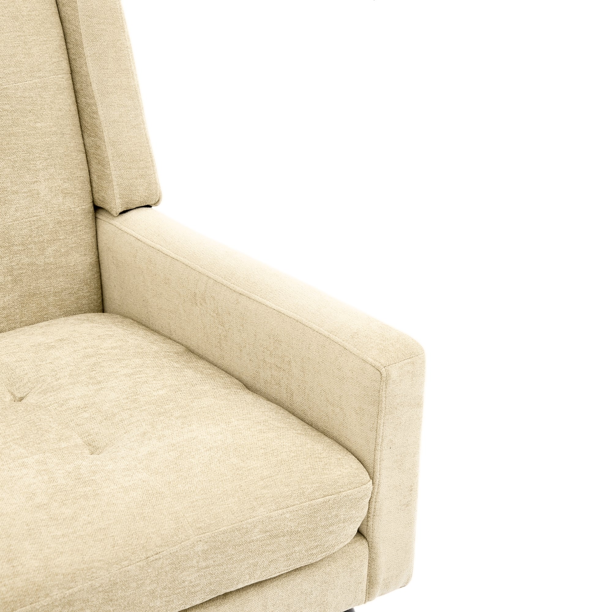 Premium 2-Seater Bench Button-Upholstered Accent Chair Solid Wood Linen