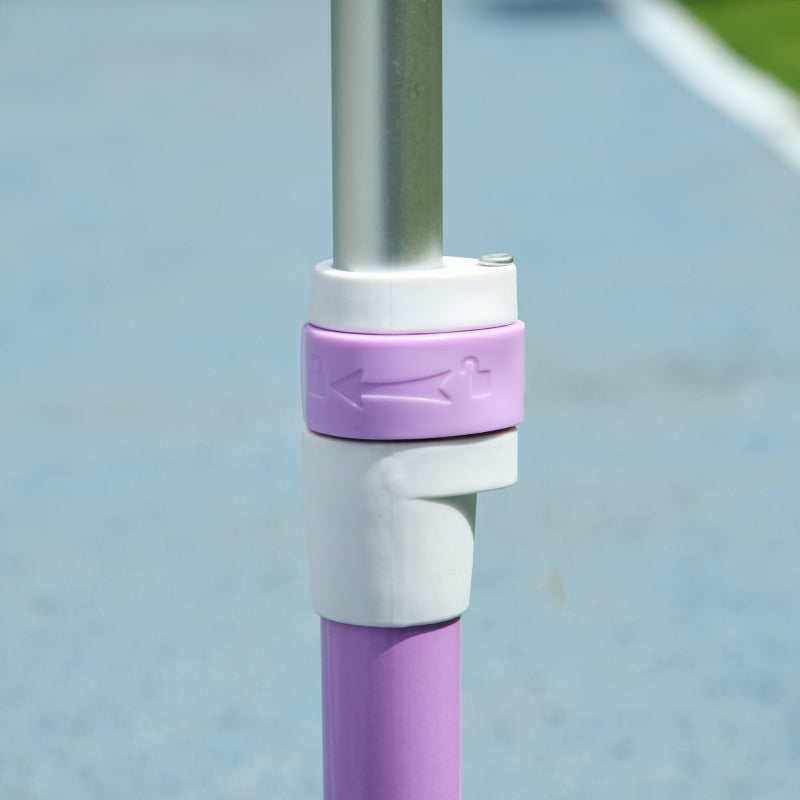 Kids' Scooter with LED Wheels and Adjustable Height, Purple