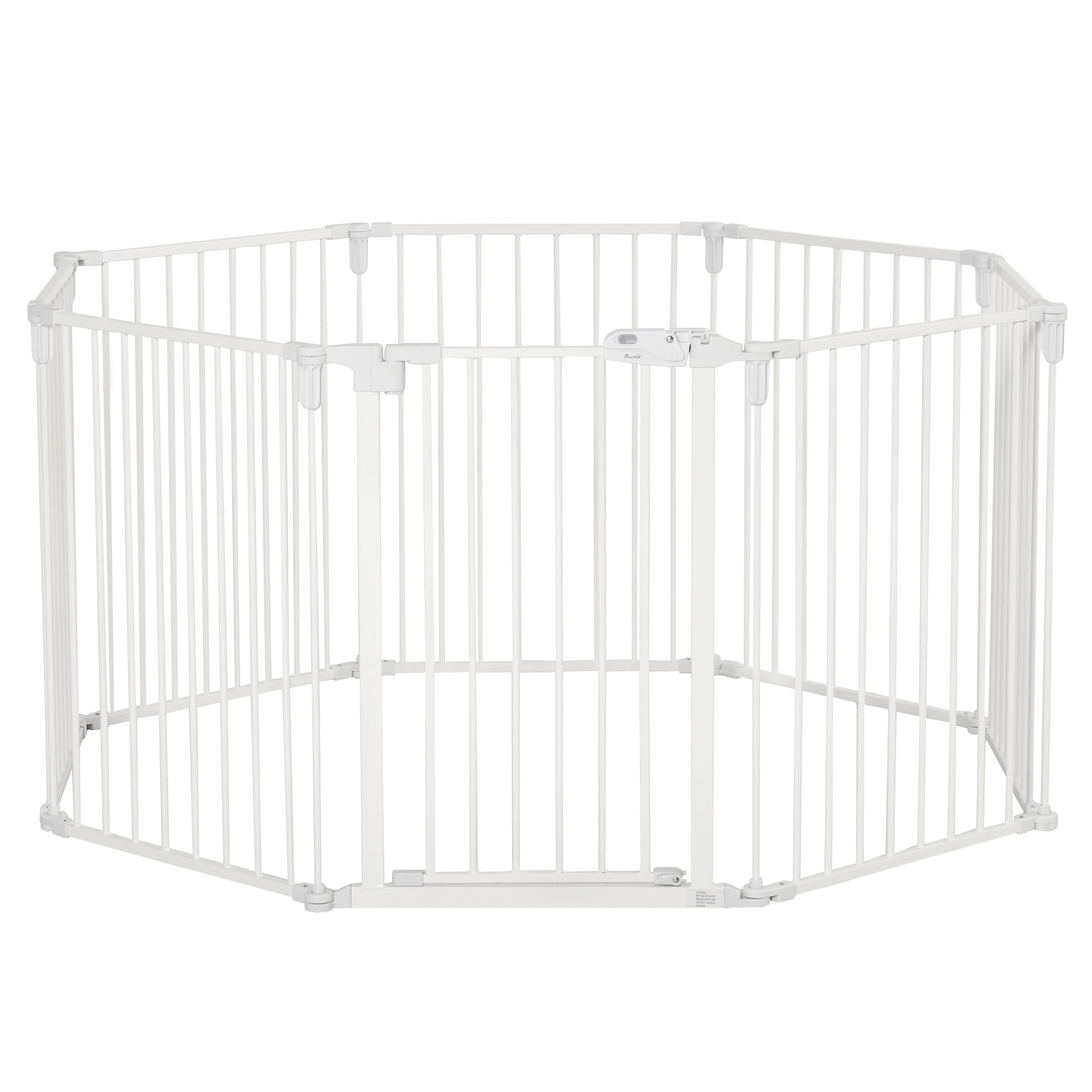 Puppy Playpen, Flexible Foldable 8 Panels, White