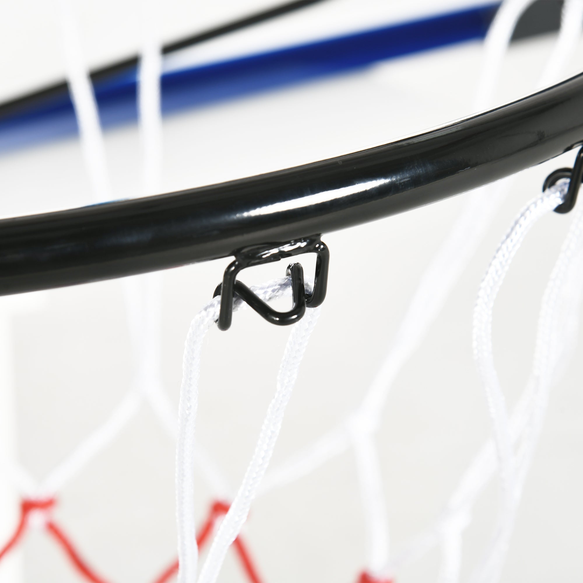 Basketball Hoop Wall Mounted Backboard with Net, Steel