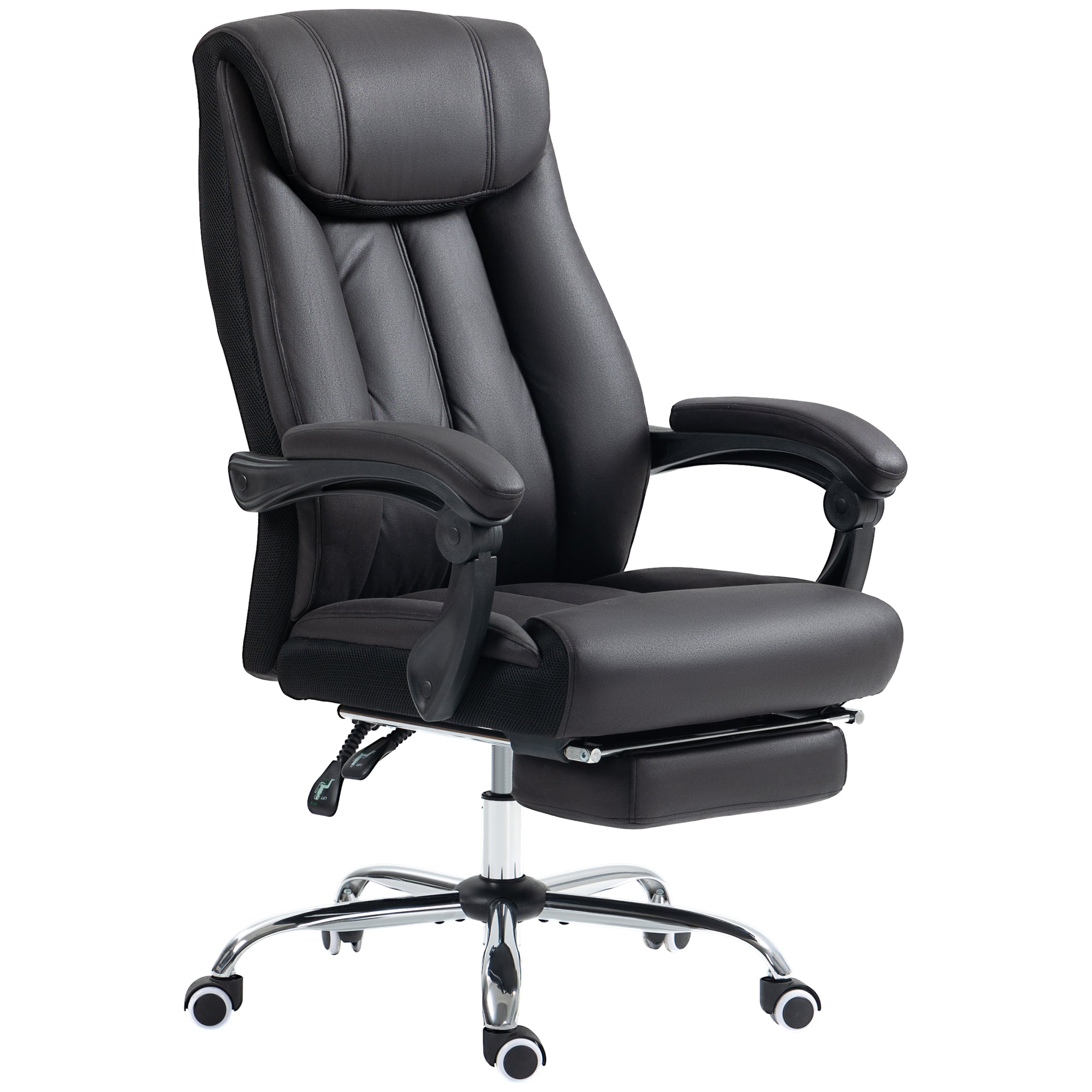 Ergonomic Office Chair, Height Adjustable 145° Reclining, Black