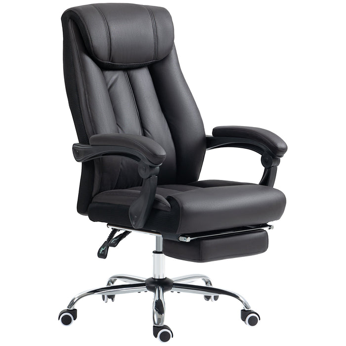 Ergonomic Office Chair, Height Adjustable 145° Reclining, Black