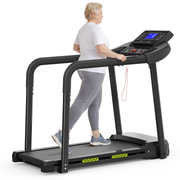 Walking Pad Treadmill Foldable LED Display Handrail, 135 kg Capacity