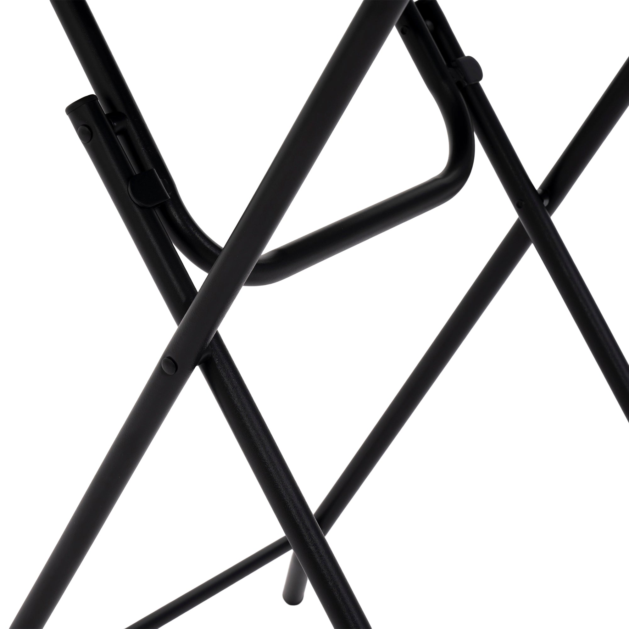 Outdoor 3-Piece Foldable Bistro Set, Weather-Resistant Patio Table and Chairs, Black Steel
