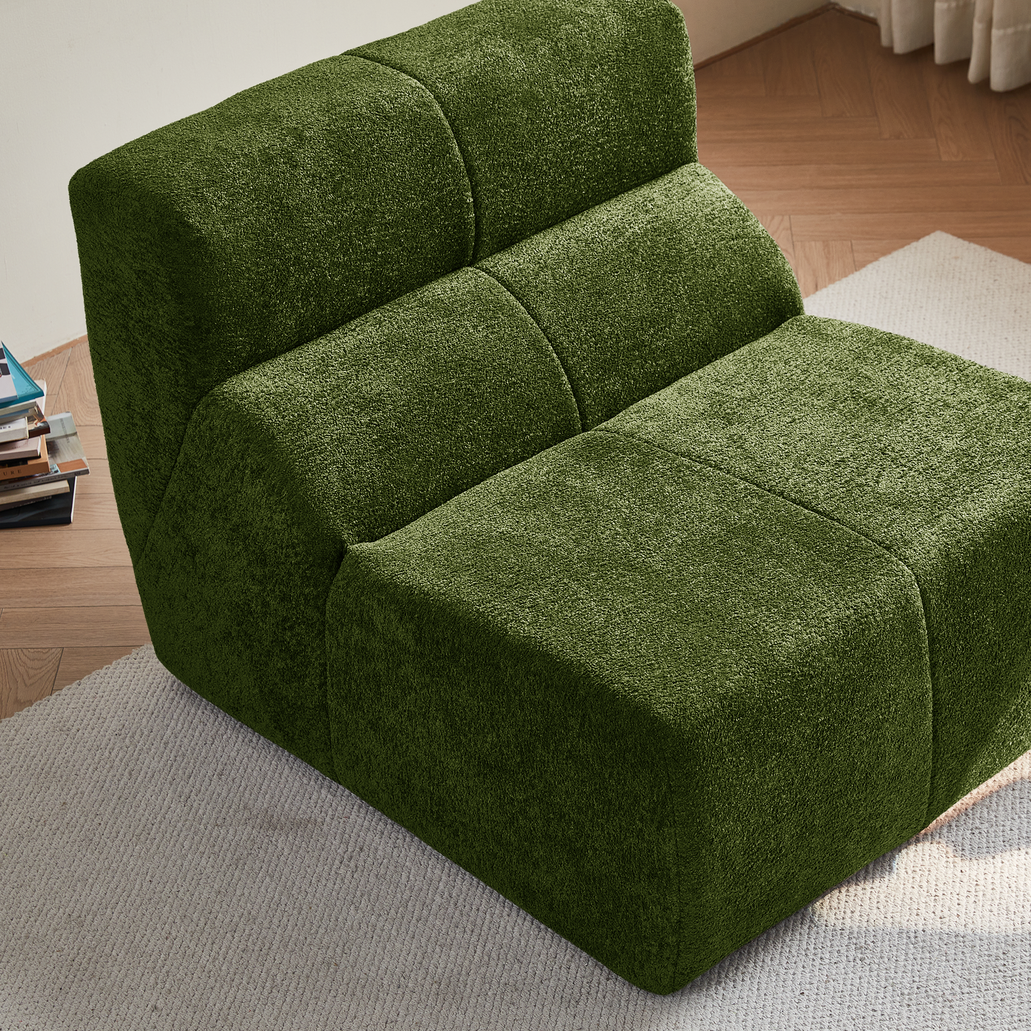 Single Sofa Chair Cloud-Soft Raindrop - Velvet