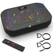 Vibration Plate Full Body Workout Fitness Platform with BT Music, Home Gym Device