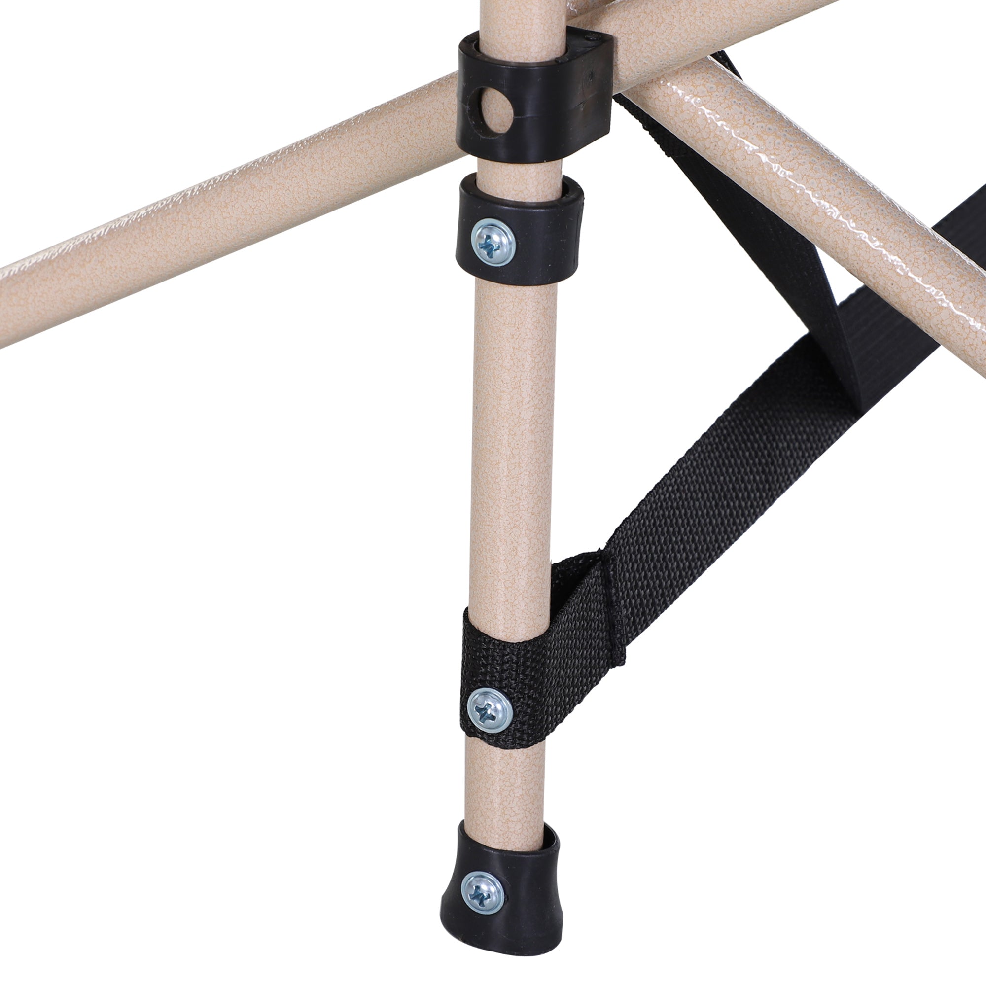 Feldbett, klappbar, 190x68x52 cm Oxford Schwarz