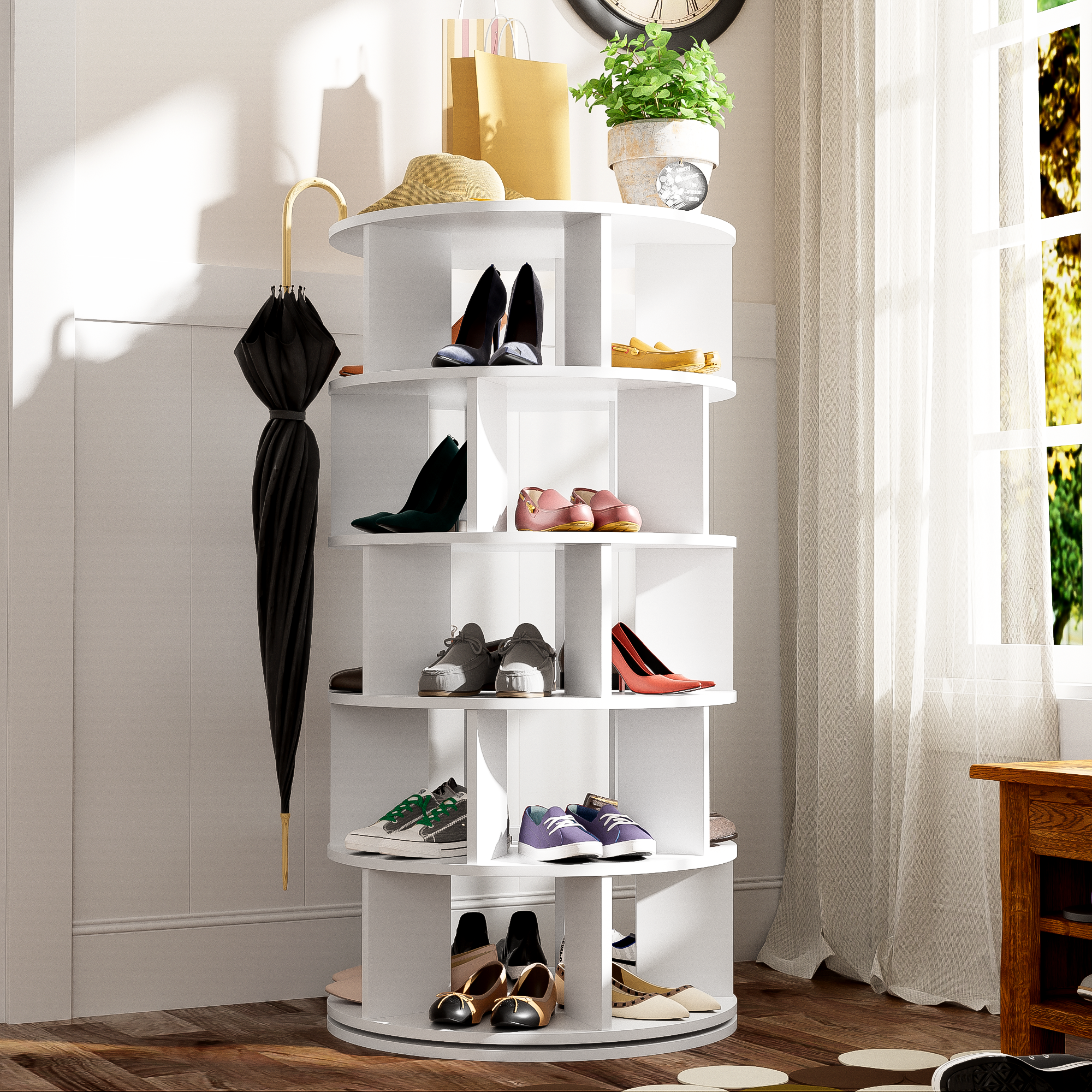 Rotating Shoe Corner Shoe Rack Designs Shoe Rack, Rotatable Angle