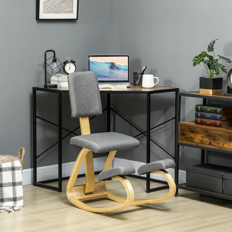 Ergonomic Kneeling Chair, Health Stool for Home Office, Gray
