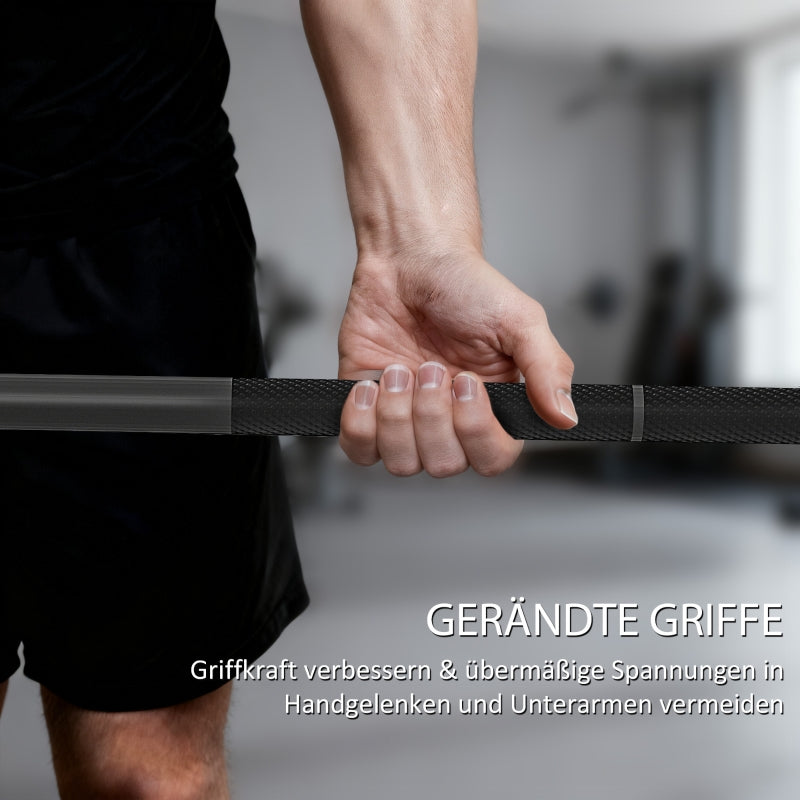 Barbell, 180 cm Olympic Bar with 200 kg Load Capacity, Black Steel