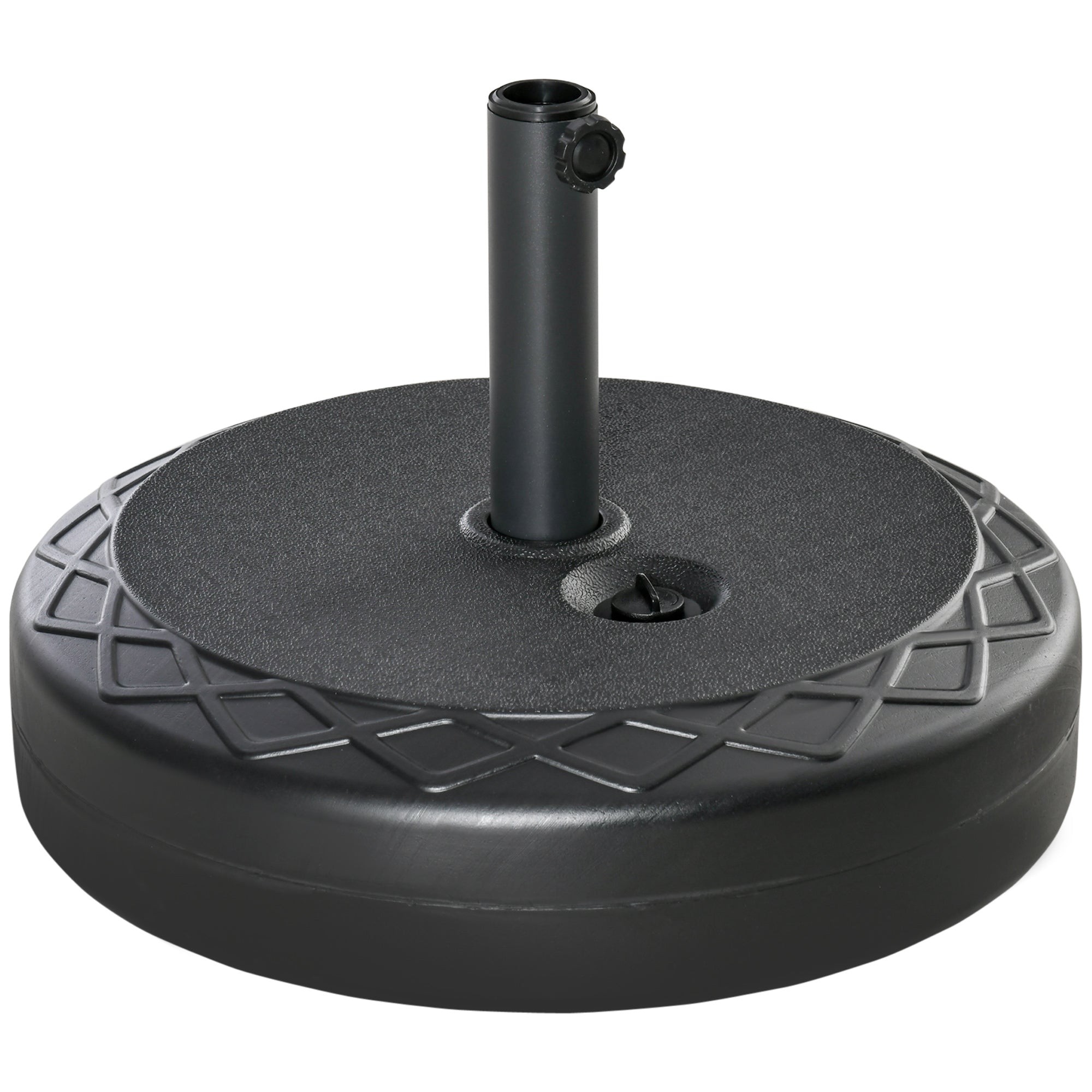 Parasol Base Ø55x38cm Water/Sand Fillable HDPE Black