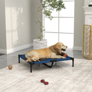 Hundebett Outdoor Katzenbett, Metall & Oxford-Stoff, Blau