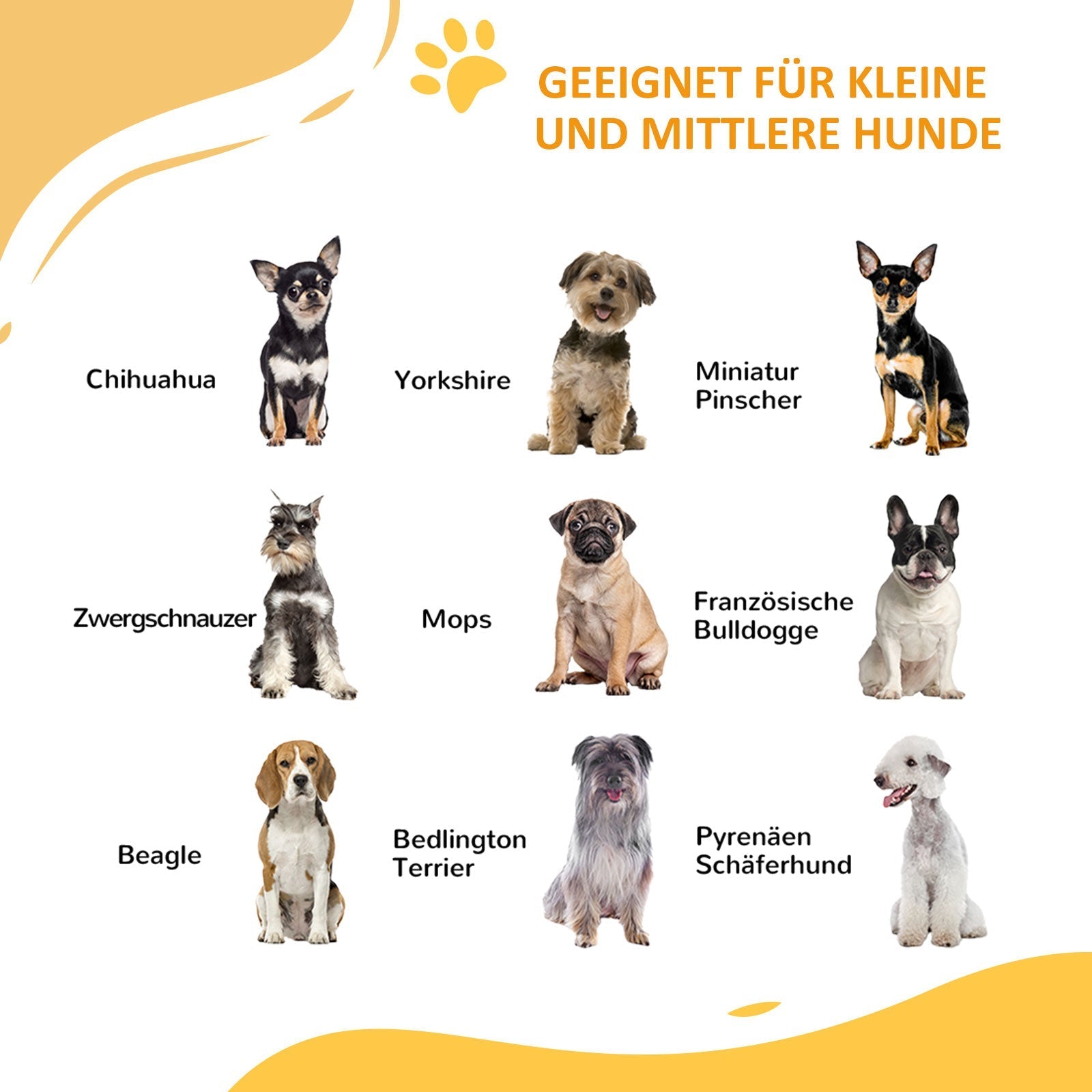 Treppenschutzgitter für Hunde, automatisch schließend, Katzenklappe, bohrfrei, 74-100cm, weiß