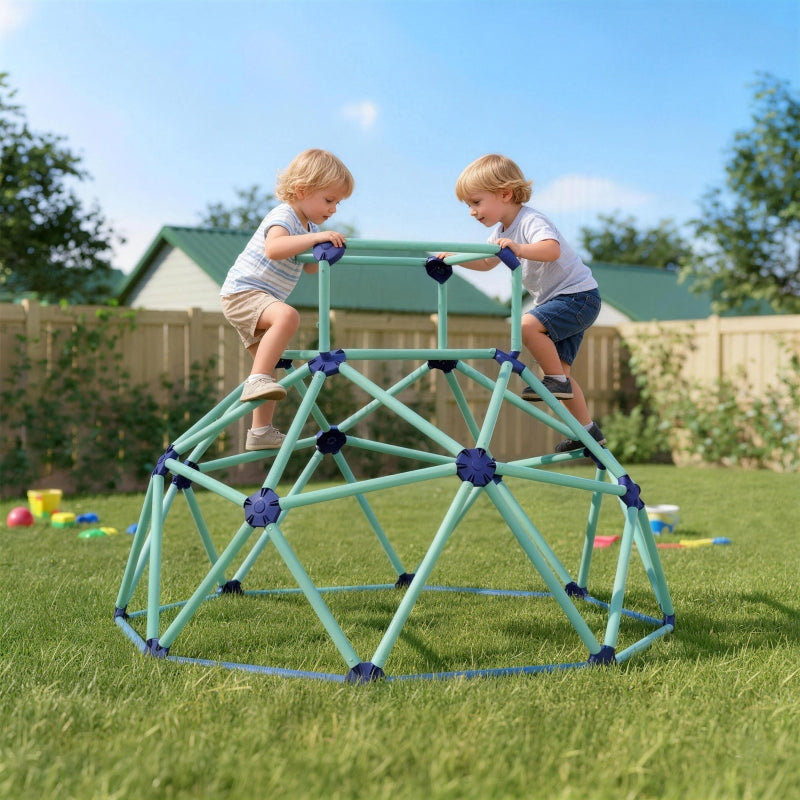 Climbing Dome, Ø182.5cm UV-Resistant Waterproof Frame for Ages 3-8, Blue Plastic