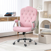 Bürostuhl, ergonomisch, höhenverstellbar mit Wippfunktion, Rosa