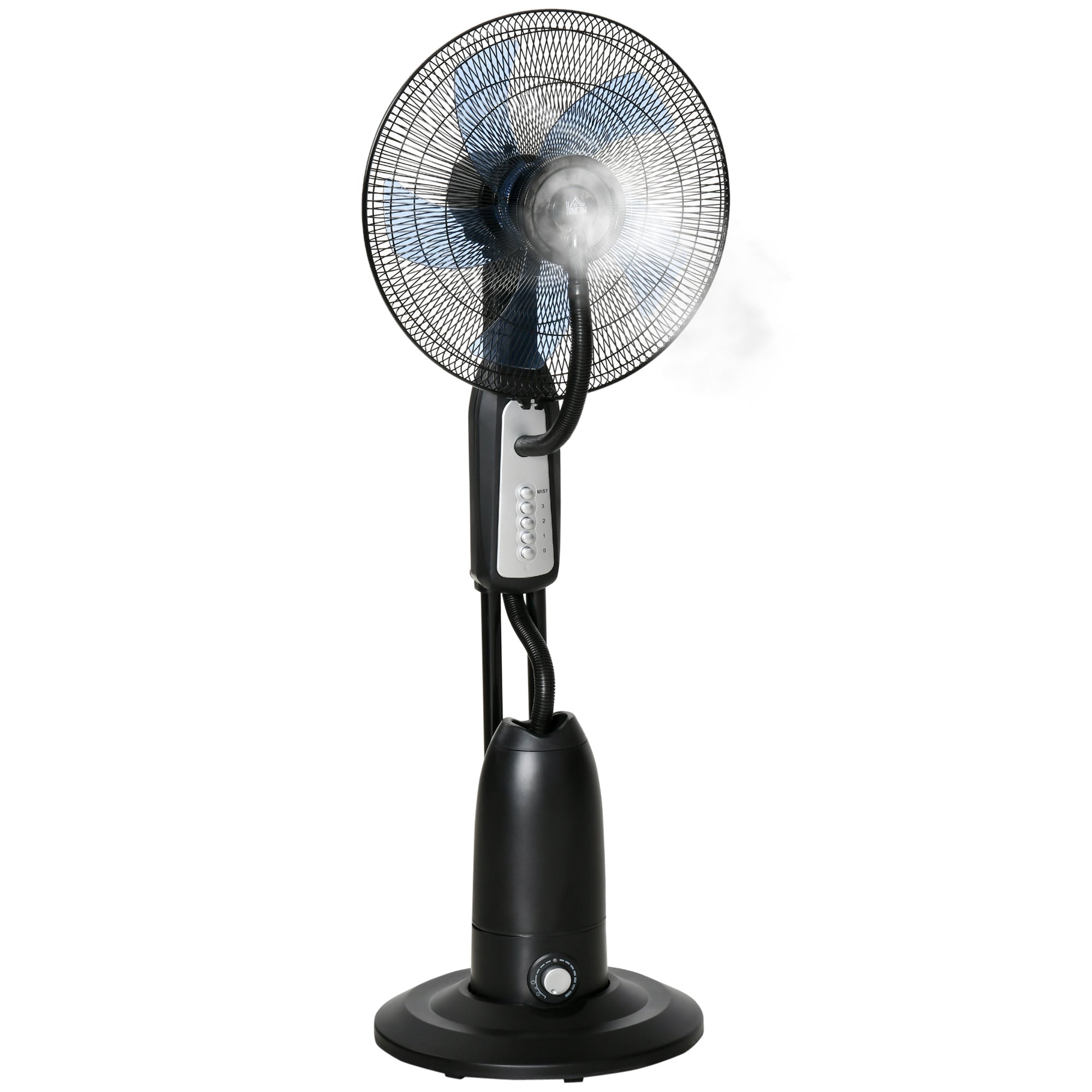 Pedestal Fan 2.8L Water Atomizer Mist Function 120cm Height, Metal