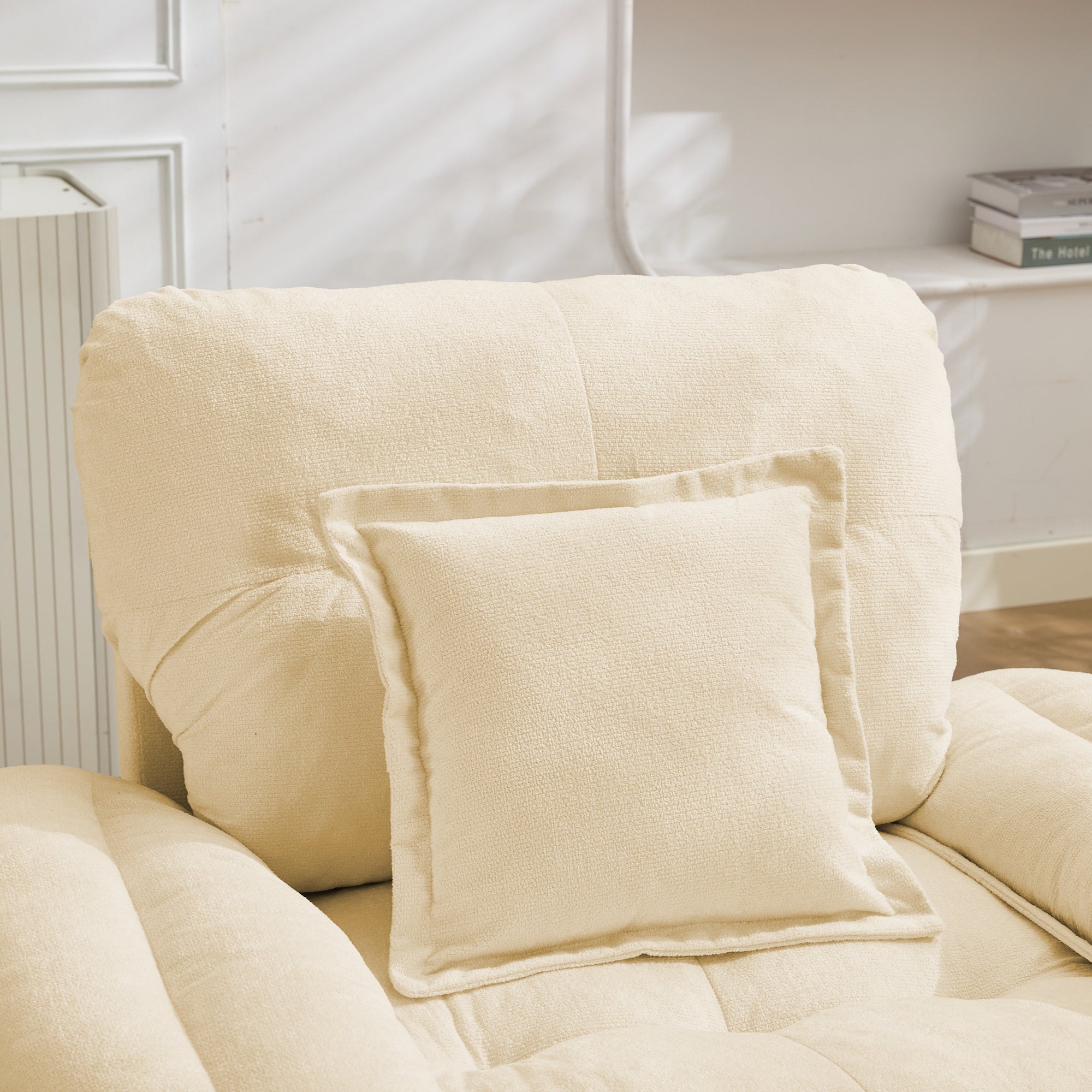 2-Piece Sofa Set Single Loveseat Double Cushion - Chenille